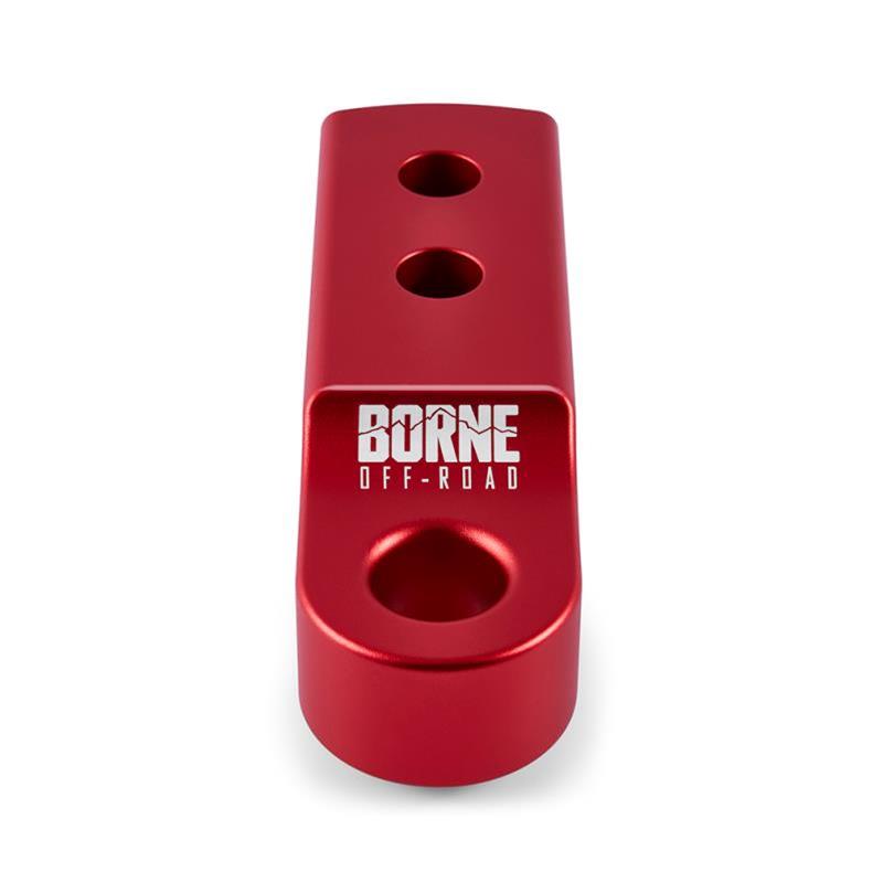 Borne Off-Road CNC Hitch Receiver Shackle 2in Red thumbnail 2