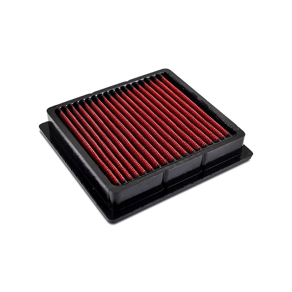 Mishimoto Performance Air Filters MMAF-350Z-07 Filter Elements, Performance, Panel, Red, Cotton Gauze, Oiled, Nissan, for Infiniti, V6, Each thumbnail 4