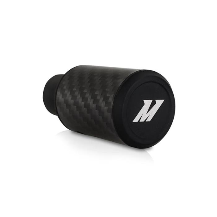 Mishimoto Lightweight Carbon Fiber Shift Knobs MMSK-CFC-65M Knobs, Ultra Lightweight, Fiber, Matte, Cylindrical Style, Logo, 65mm Tall, Universal, Each thumbnail 2