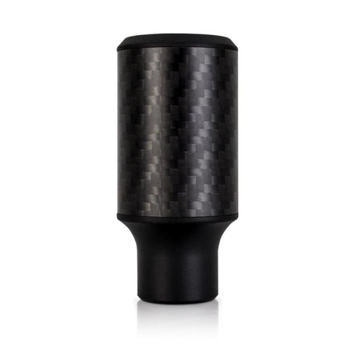Mishimoto Lightweight Carbon Fiber Shift Knobs MMSK-CFC-65M Knobs, Ultra Lightweight, Fiber, Matte, Cylindrical Style, Logo, 65mm Tall, Universal, Each