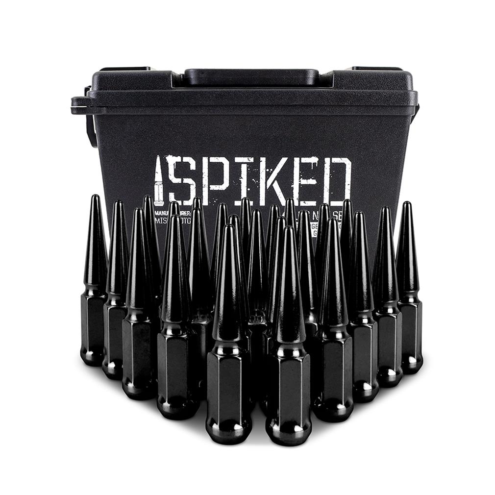 Mishimoto MMLG-SP1415-24BK Mishimoto Spiked Lug Nuts | Summit Racing