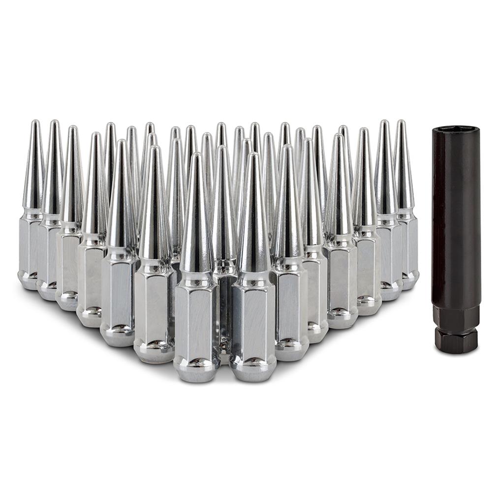 Mishimoto MMLG-SP1415-32CH Mishimoto Spiked Lug Nuts | Summit Racing