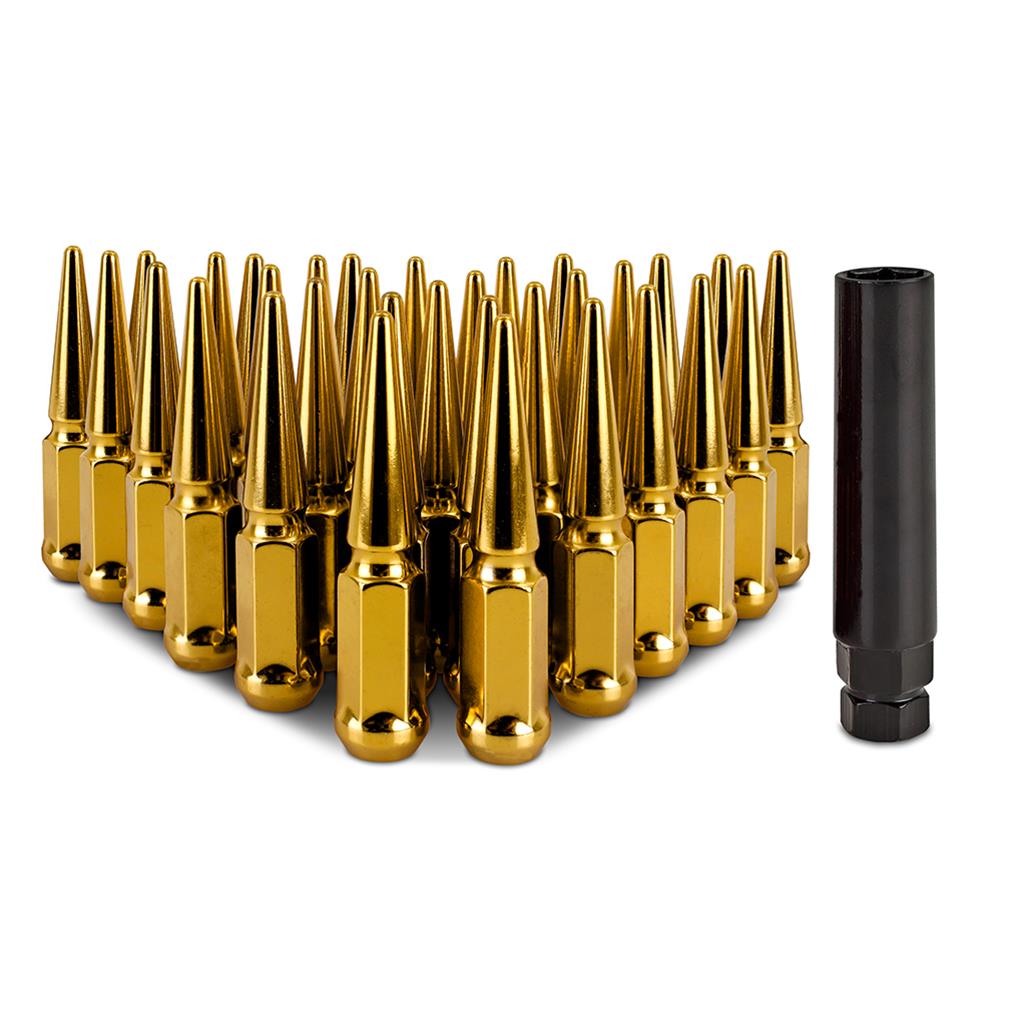 Mishimoto MMLG-SP1415-32GD Mishimoto Spiked Lug Nuts | Summit Racing
