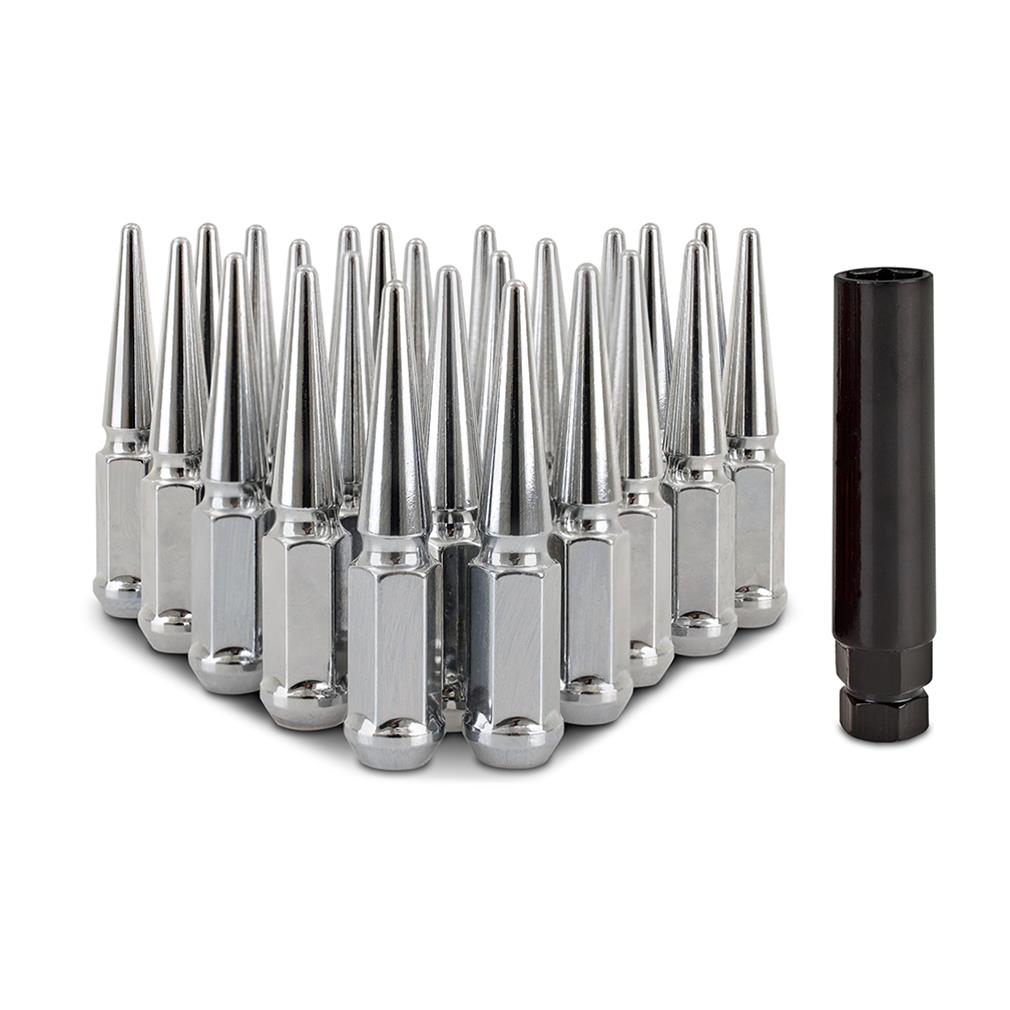 Mishimoto MMLG-SP1215-24CH Mishimoto Spiked Lug Nuts | Summit Racing
