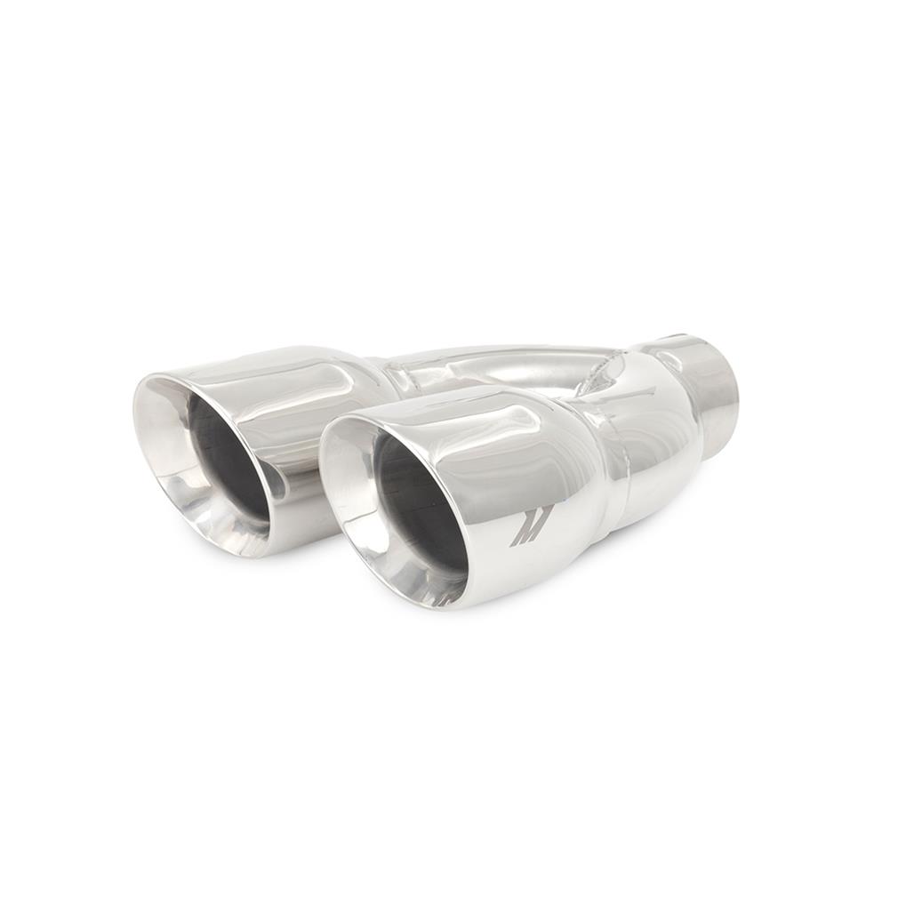 Mishimoto Universal Steel Muffler Tip 2.5in Inlet Dual Y Polished thumbnail 3