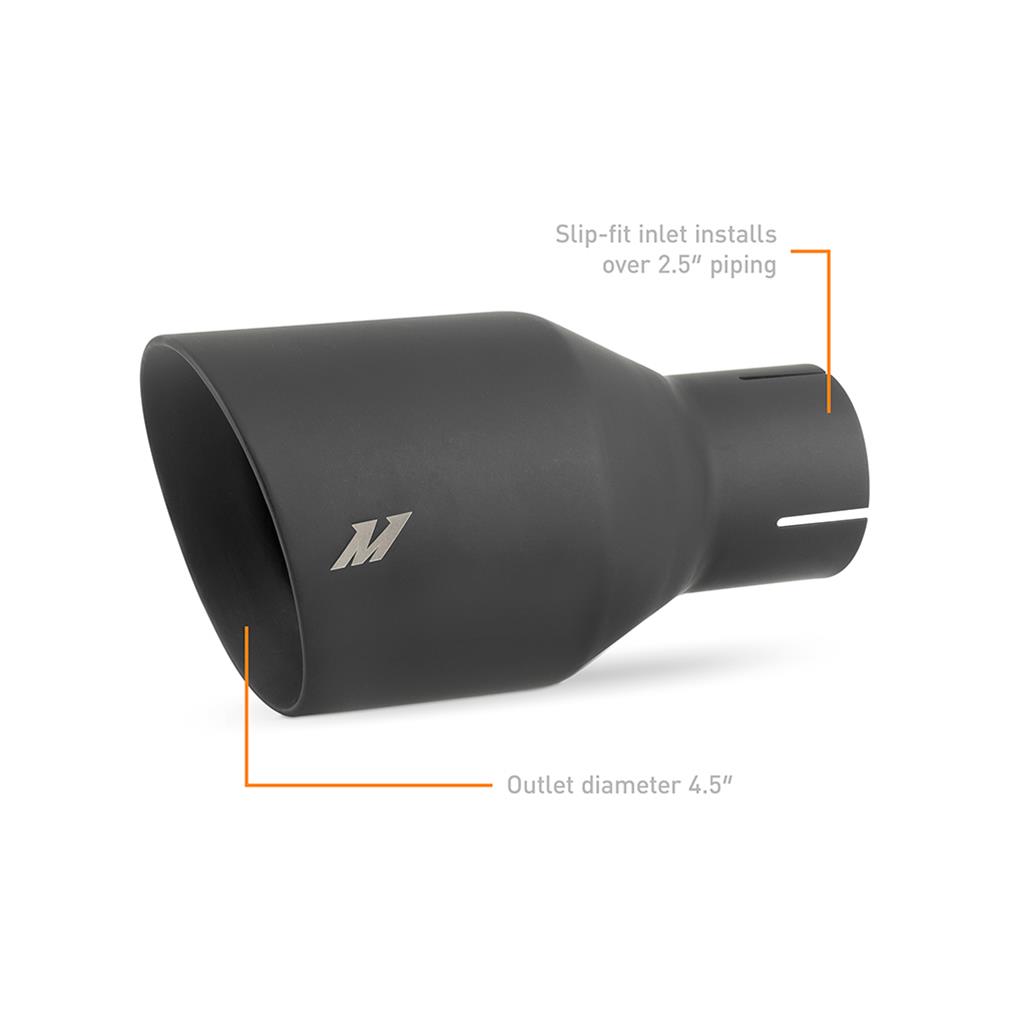 Mishimoto MMEXH-TIP-DW25BK Mishimoto Double-Wall Exhaust Tips