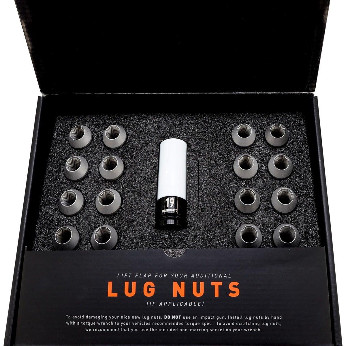 Mishimoto MMLG-M14-20LBK Mishimoto Steel Locking Lug Nuts | Summit
