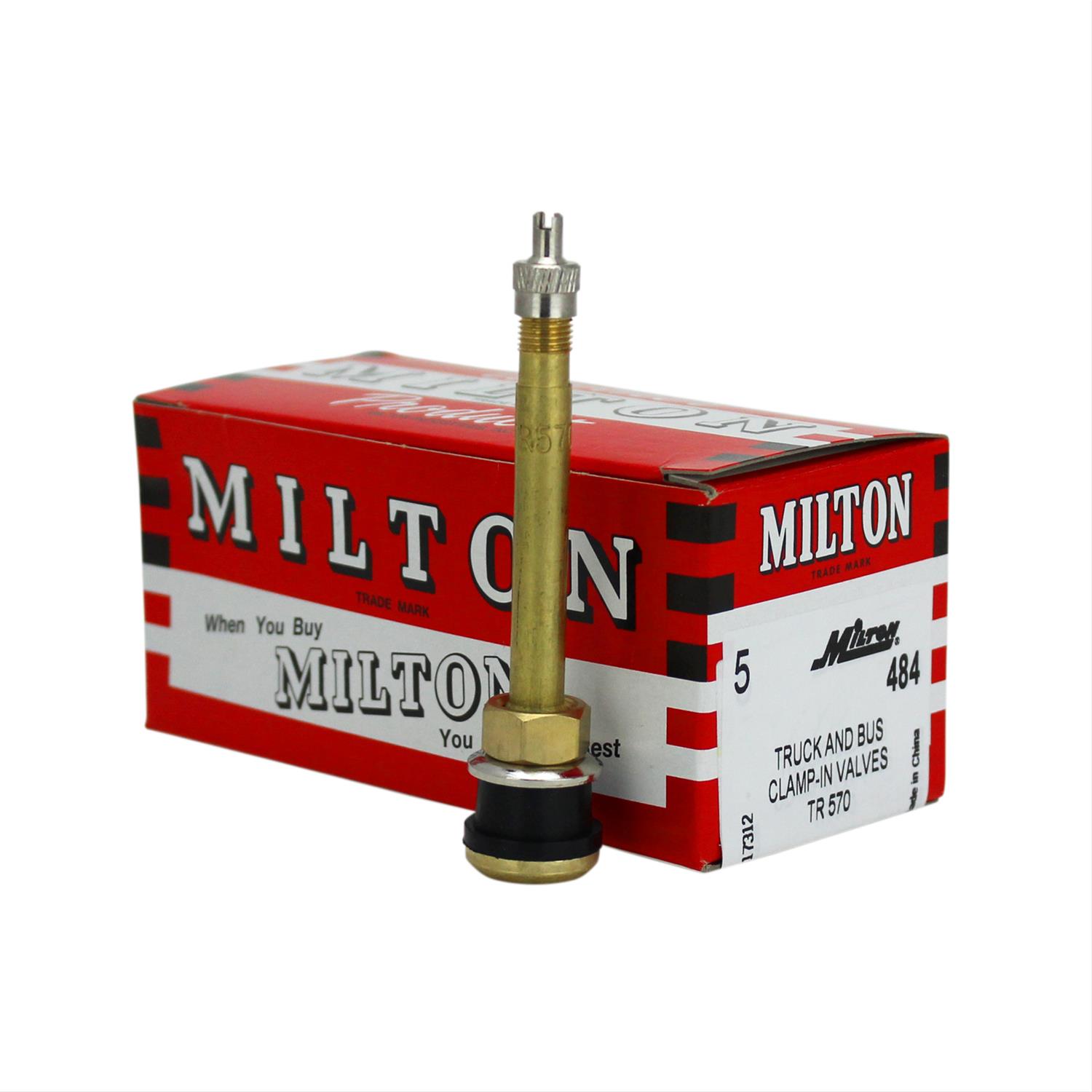Milton Industries 484 Milton Tubeless Tire Valves Summit Racing