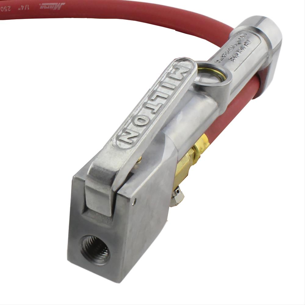 Heavy Duty Dual Foot Tire Pressure Gauge For RV, Trucks & Cars - 10-150 PSI Straight-In Design