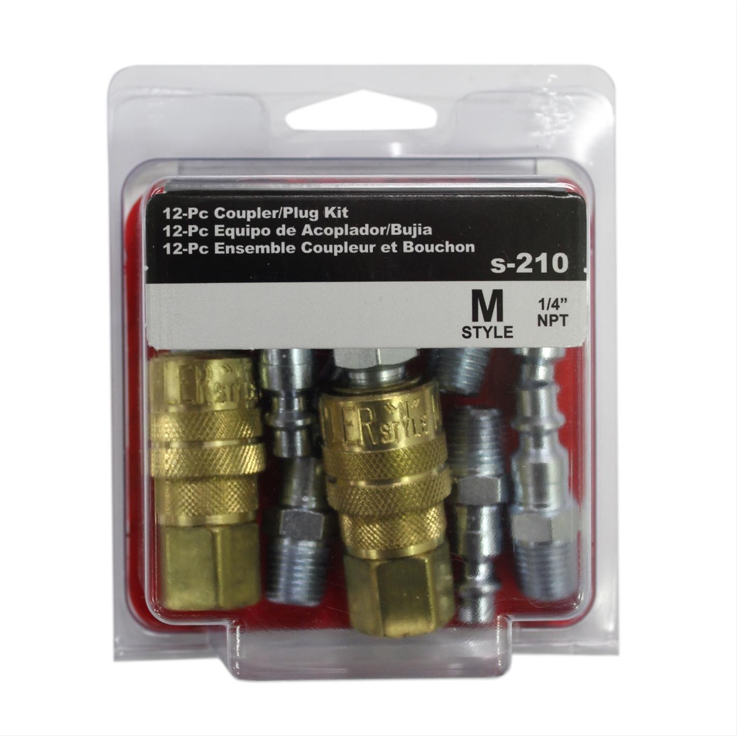 Milton Industries S210 Milton MStyle Air Coupler Kits Summit Racing