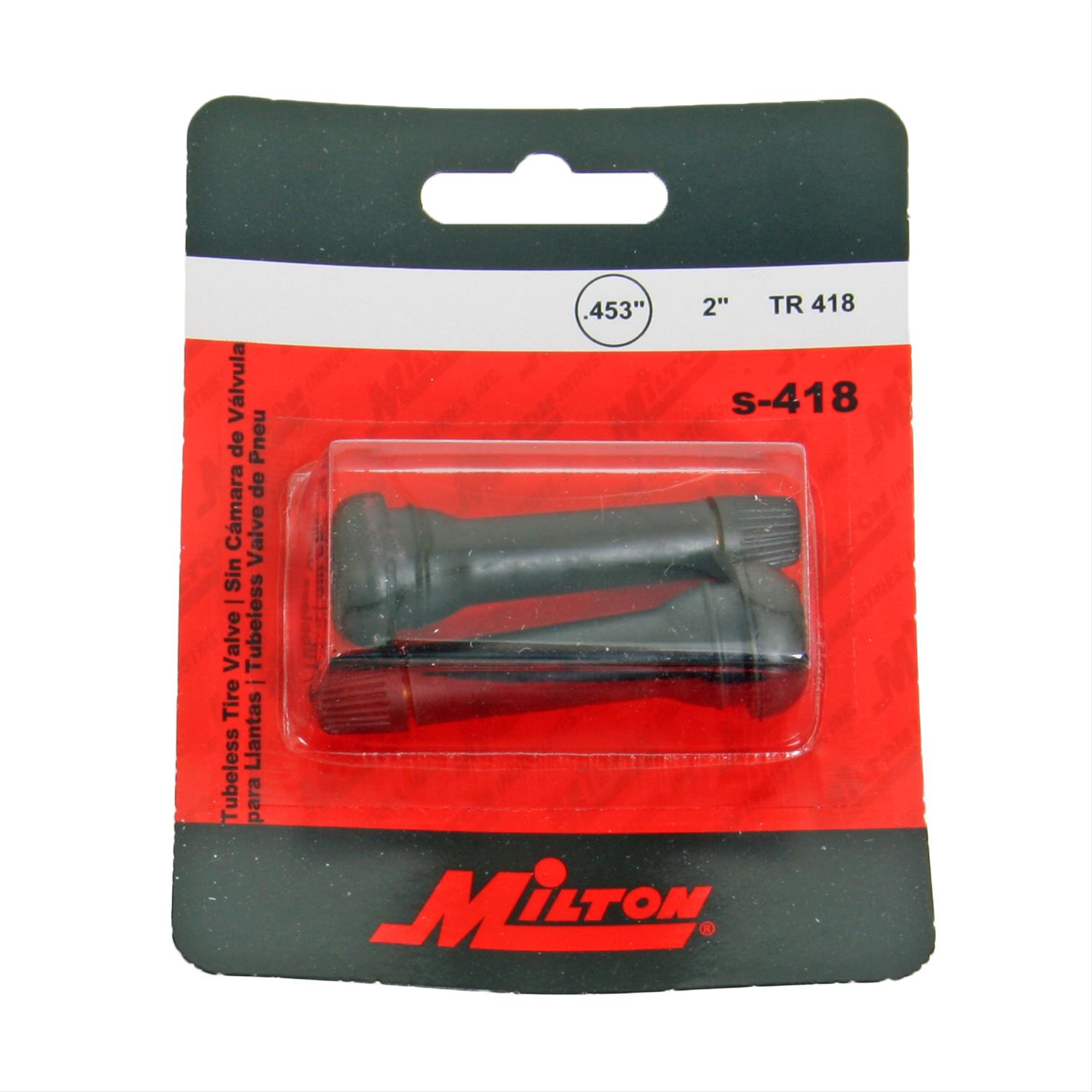Milton Industries S418 Milton Valve Stems Summit Racing