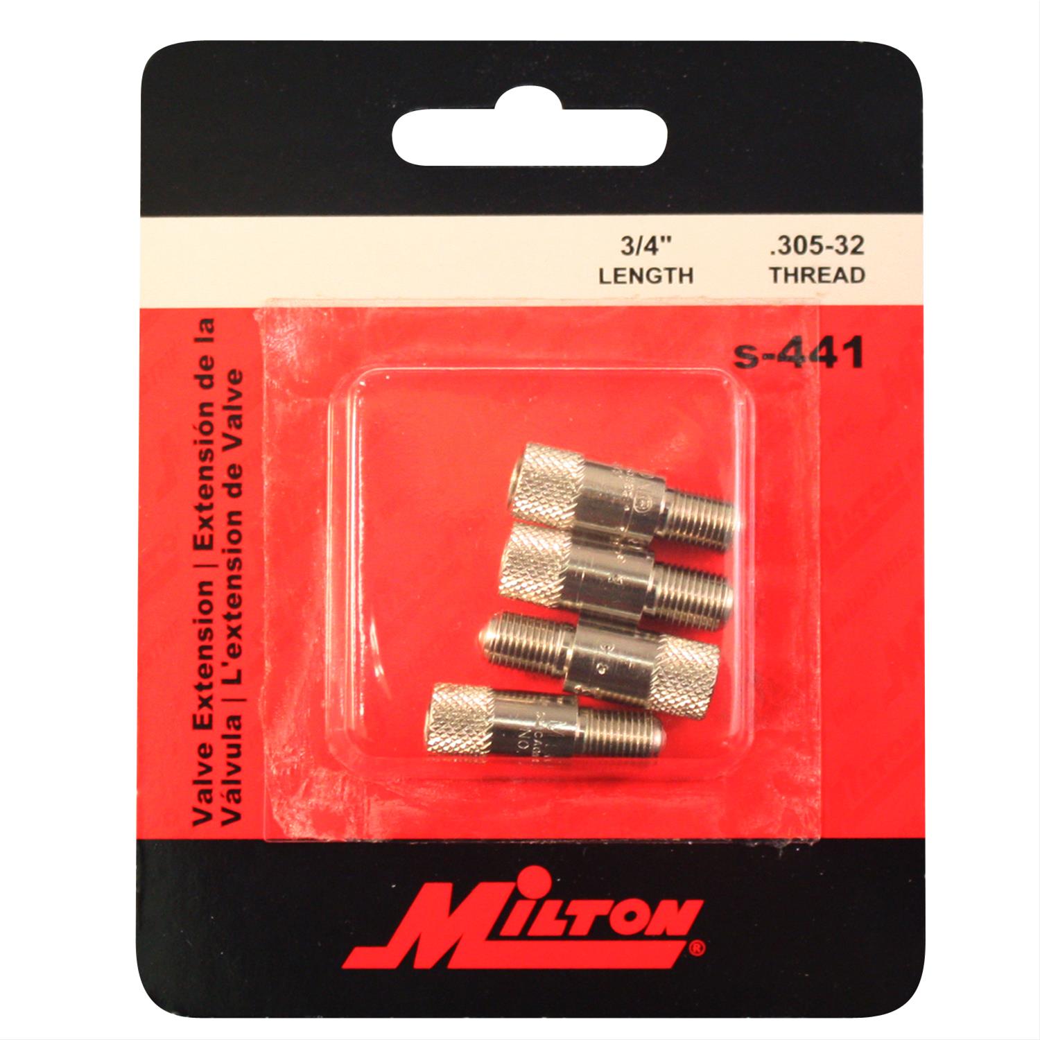 Milton Industries S441 Milton Valve Stem Extensions Summit Racing