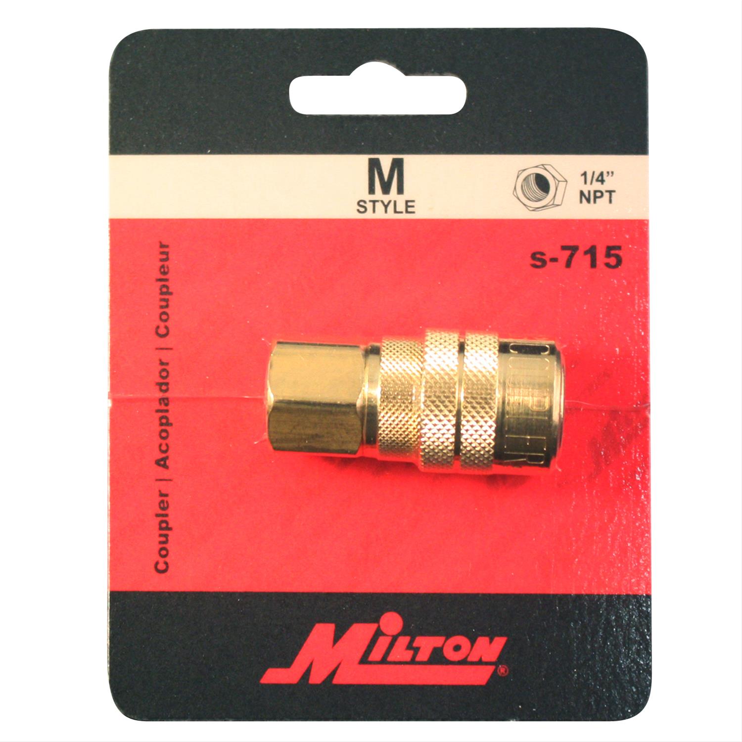 Milton Industries S 715 Milton M Style Air Couplers Summit Racing 