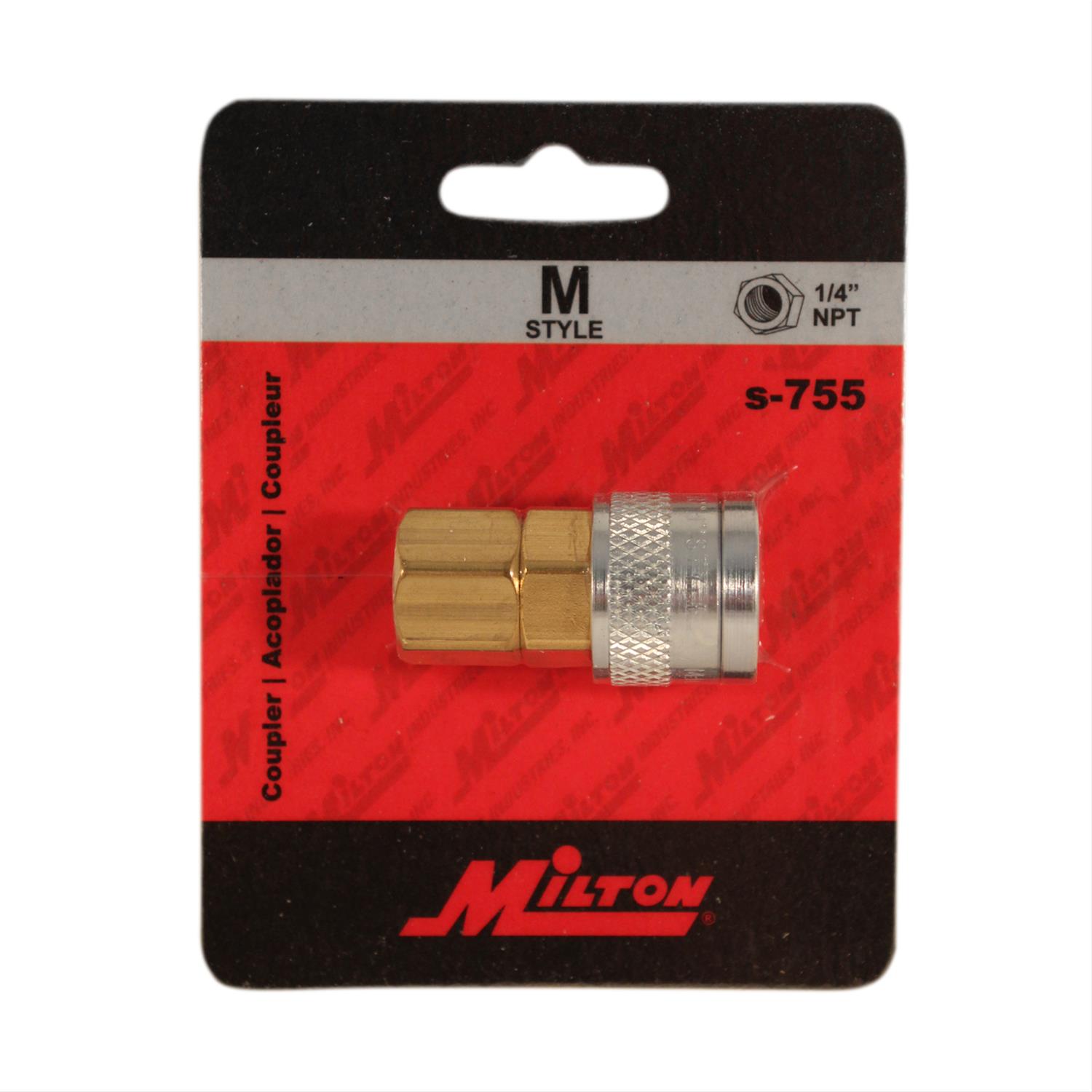 Milton Industries S 755 Milton M Style Air Couplers Summit Racing 