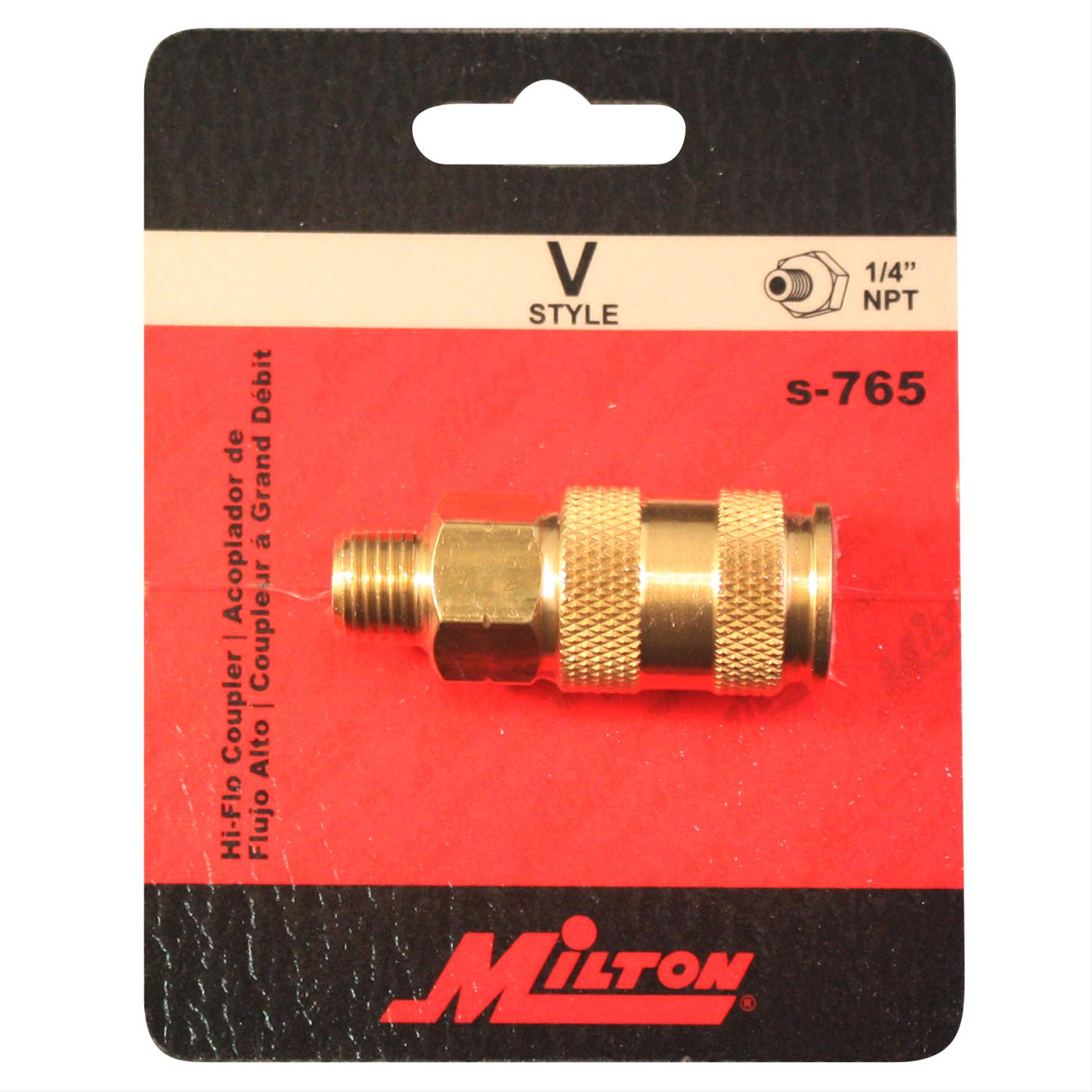 Milton Industries S-765 Milton V-style Air Couplers 