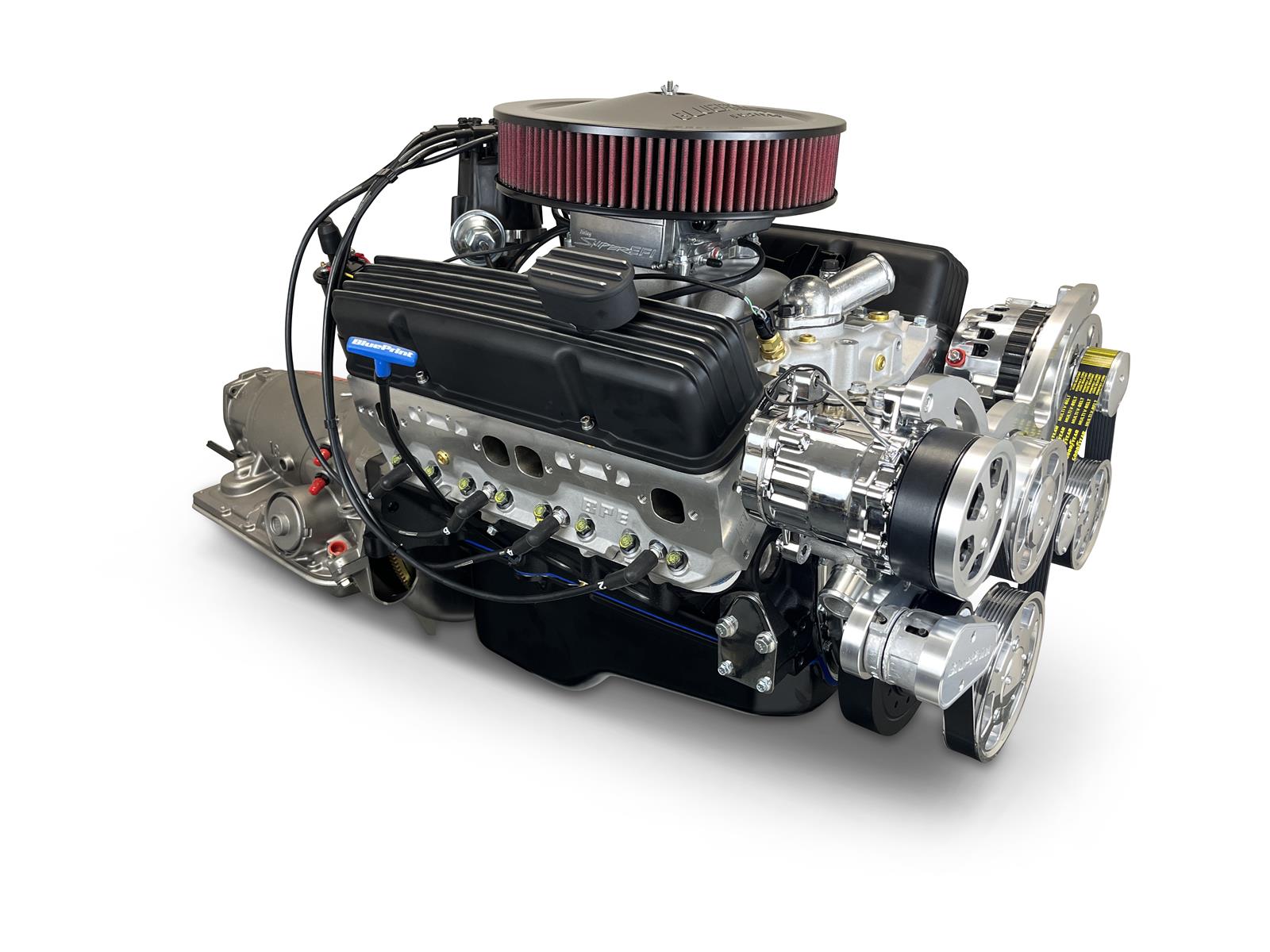 BluePrint Engines Engine and Transmission Combos B383FK4WD 383c.i. Truck Edition Builder Series, Fuel Injected, 700R4 Automatic 4WD Ready w/Polished Pulley Kit. Incl.30 month/50,000 warranty&Dyno thumbnail 7