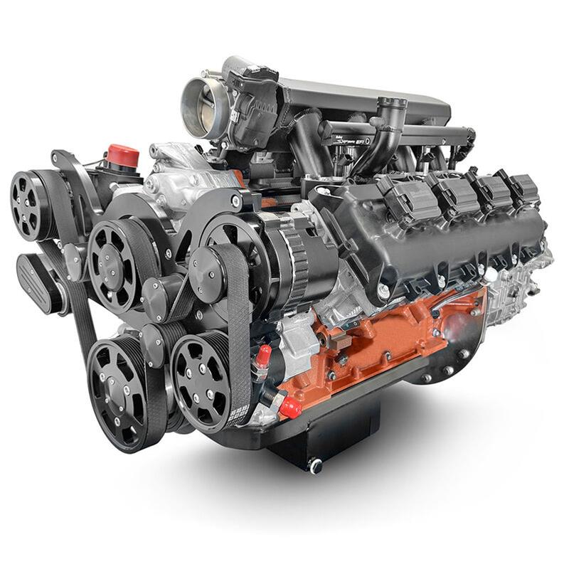BluePrint Builder Series 426/610HP Standard Edition EFI Crate Engine and TKX Transmission Combos B426KBTKX 426 c.i. Series, Carbureted, Manual /w Black Pulley Kit. Incl. 30 month/50,000 warranty & Dyno