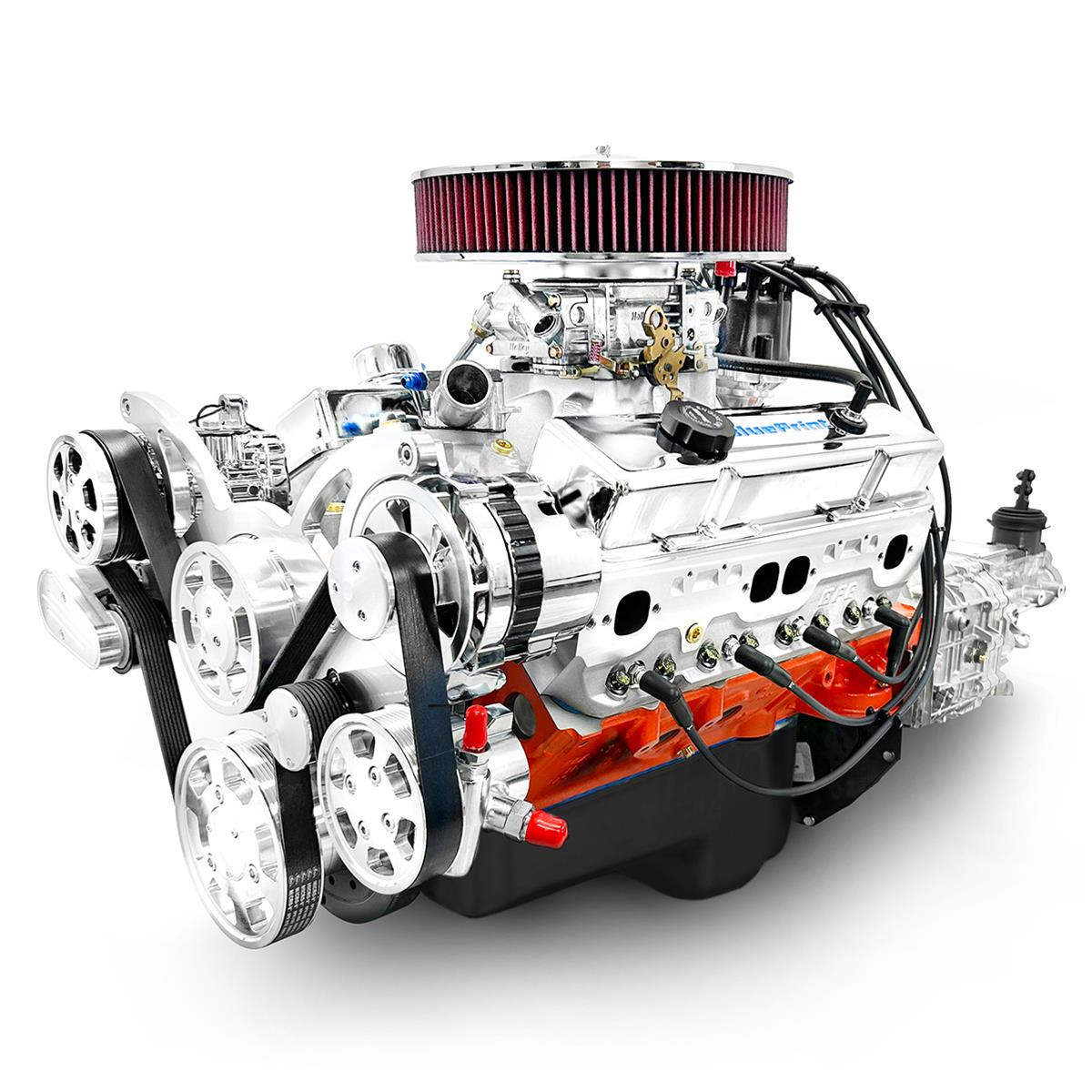 BluePrint Builder Series 427/540HP Standard Edition EFI Crate Engine and TKX Transmission Combos B427FKTKX 427 c.i. Series, Fuel Injected, Manual /w Polished Pulley Kit. Incl. 30 month/50,000 warranty & Dyno thumbnail 3