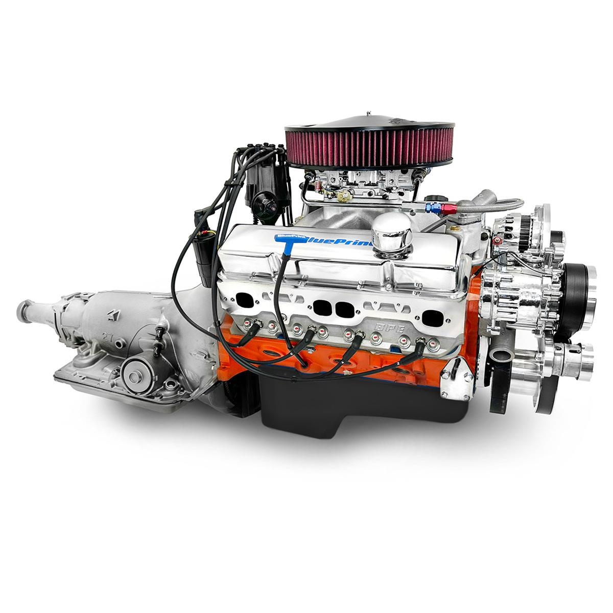 BluePrint Builder Series 454/563HP Standard Edition EFI Crate Engine and TKX Transmission Combos B454FKTKX 454 c.i. Series, Fuel Injected, Manual /w Polished Pulley Kit. Incl. 30 month/50,000 warranty & Dyno