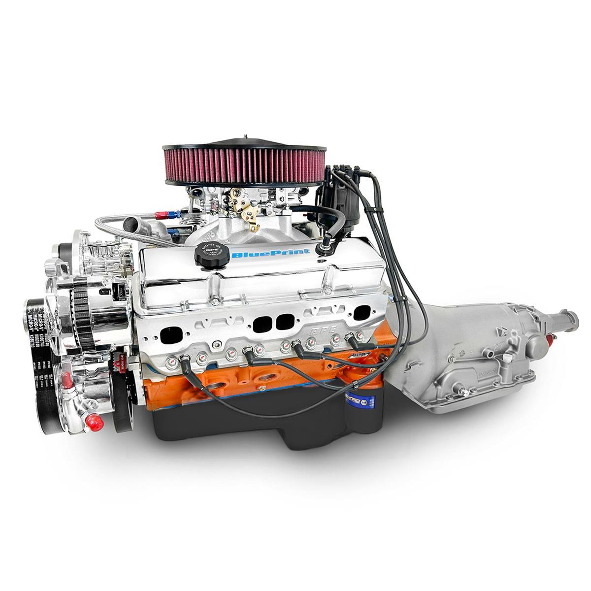 BluePrint Builder Series 454/563HP Standard Edition EFI Crate Engine and TKX Transmission Combos B454FKTKX 454 c.i. Series, Fuel Injected, Manual /w Polished Pulley Kit. Incl. 30 month/50,000 warranty & Dyno thumbnail 3