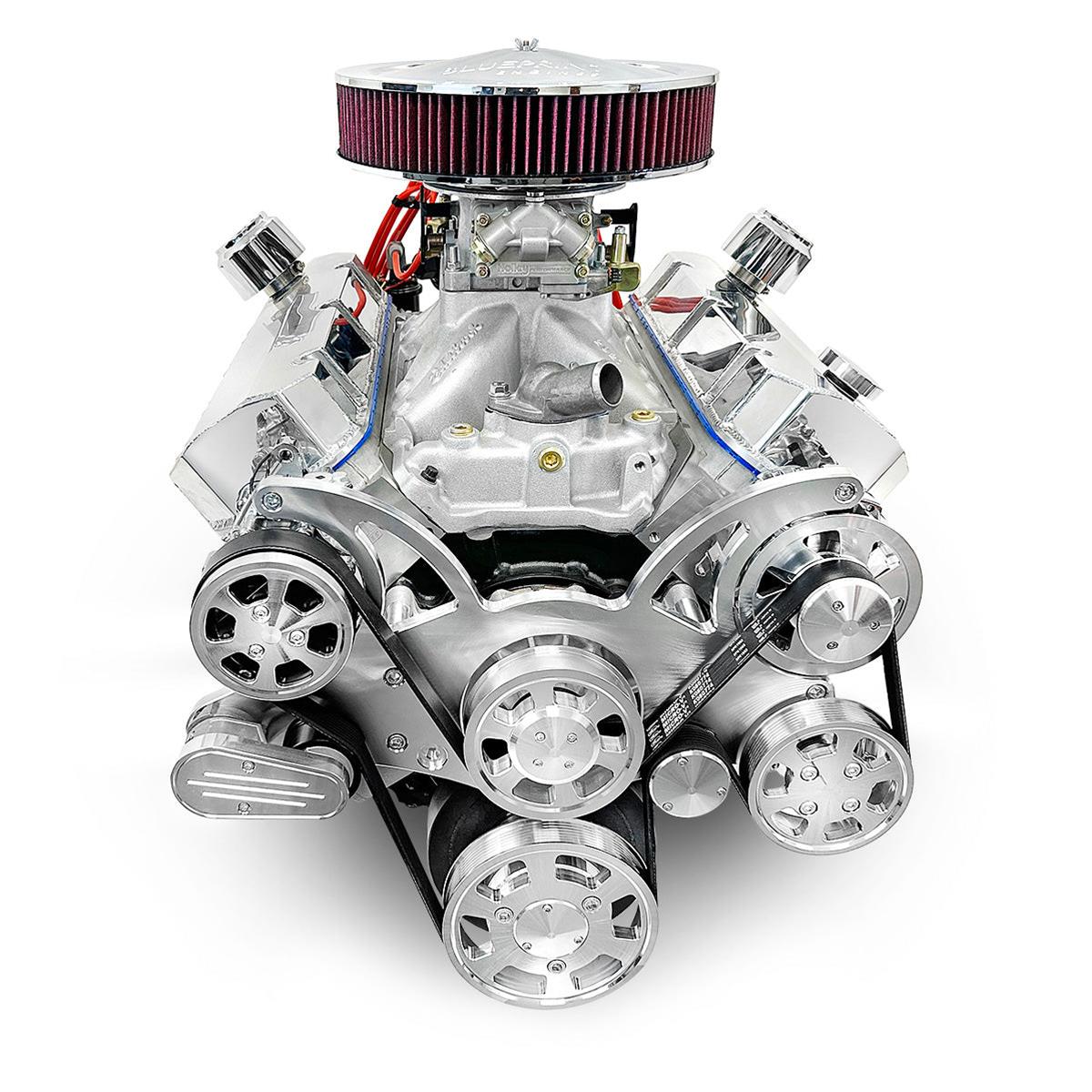 BluePrint Builder Series 598/741HP Standard Edition Carbureted Crate Engine and 4L80E Trans Combos B598KB4L8 598 c.i. Series, Carbureted, Automatic Transmission /w Black Pulley Kit. Incl. 30 month/50,000 warranty & Dyno thumbnail 2