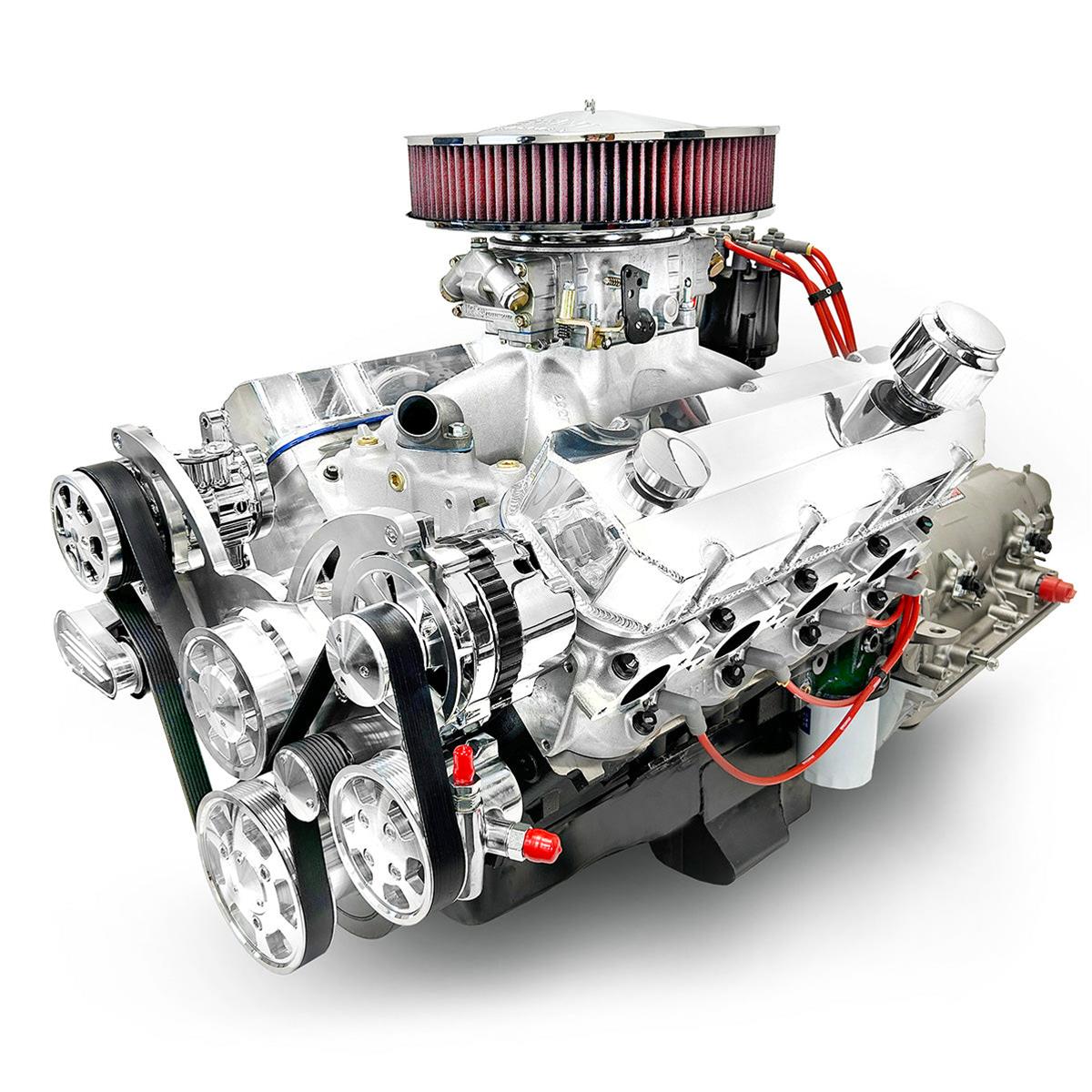 BluePrint Builder Series 598/741HP Standard Edition Carbureted Crate Engine and 4L80E Trans Combos B598KB4L8 598 c.i. Series, Carbureted, Automatic Transmission /w Black Pulley Kit. Incl. 30 month/50,000 warranty & Dyno