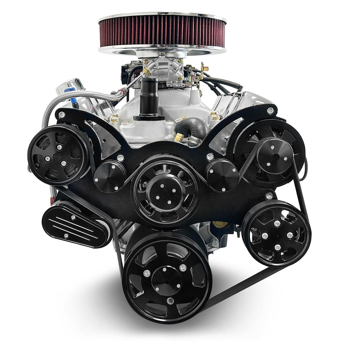 BluePrint Builder Series 408/465HP Standard Edition Carbureted Crate Engine/A727 Transmission Combos BC408KB727 427 c.i. Series, Carbureted, 727 Automatic w/ Black Pulley Kit. Incl. 30 month/50,000 warranty & Dyno thumbnail 2