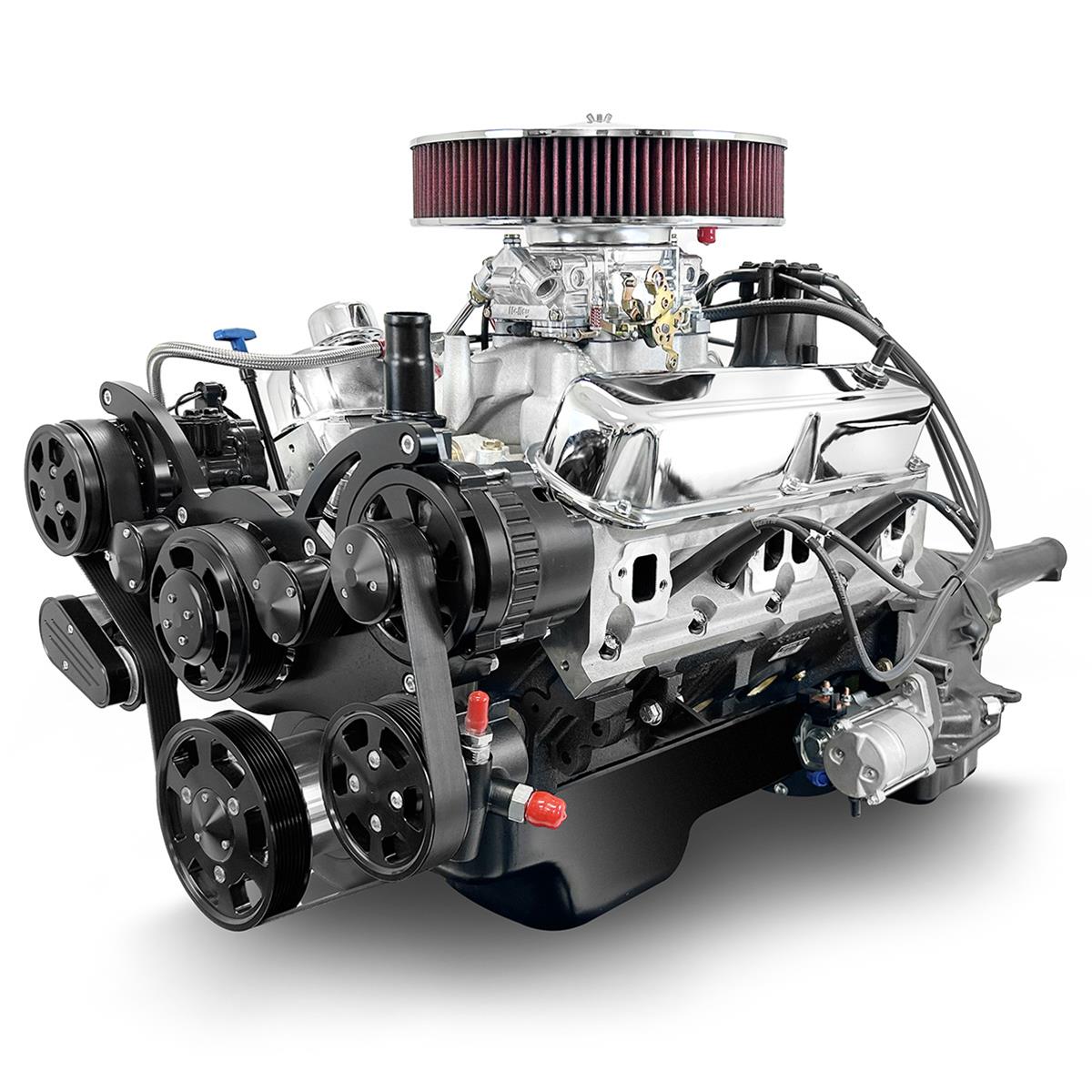 BluePrint Builder Series 408/465HP Standard Edition Carbureted Crate Engine/A727 Transmission Combos BC408KB727 427 c.i. Series, Carbureted, 727 Automatic w/ Black Pulley Kit. Incl. 30 month/50,000 warranty & Dyno thumbnail 4