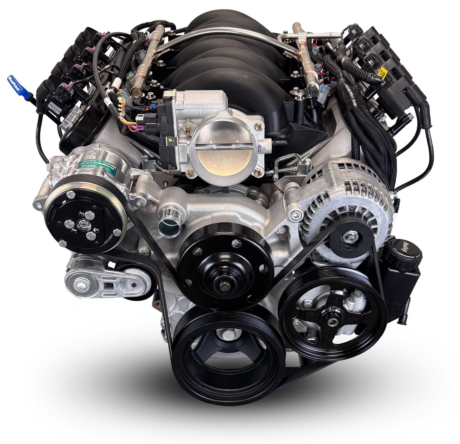 BluePrint Builder Series LS376/530HP Standard Edition EFI Crate Engine and T56 Trans Combos BLS3763KT56 376 c.i. LS Iron Block Edition, Fuel Injected, Manual Transmission w/ Polished Pulley Kit thumbnail 3
