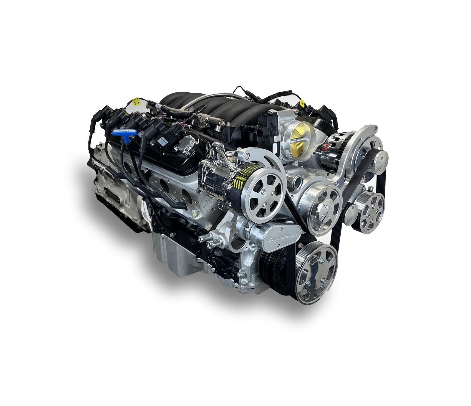 BluePrint Engines Engine and Transmission Combos BLS3763KZF 376 c.i. GM LS Compatible Builder Series - Standard Edition - Fuel Injected - ZF Automatic - Polished Pulley Kit thumbnail 2