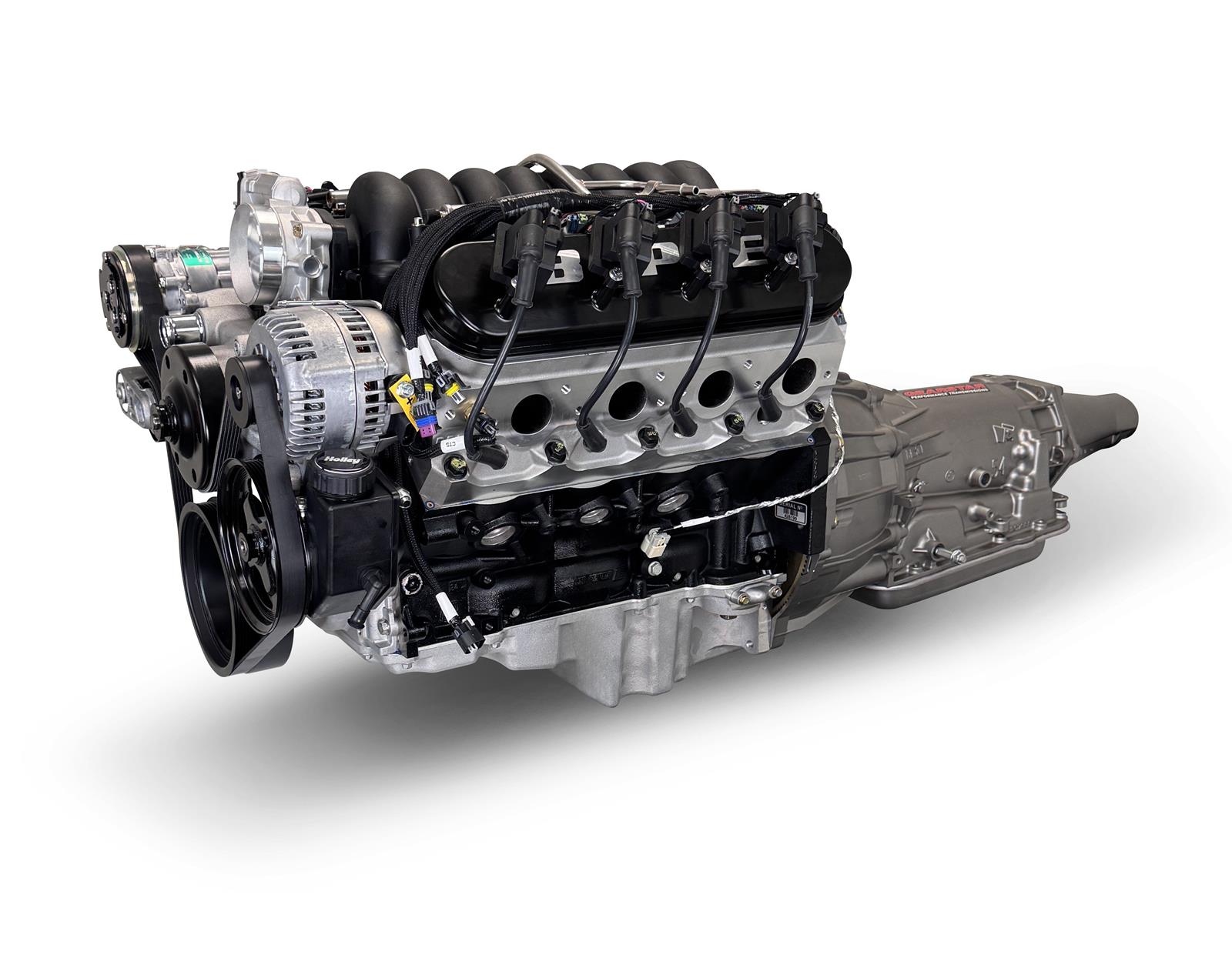 BluePrint Builder Series LS376/530HP Standard Edition EFI Crate Engine and 4L65/70E Trans Combos BLS3768K4L7 376 c.i. LS Iron Block Edition, Fuel Injected, Automatic Transmission w/ Polished Pulley Kit thumbnail 2