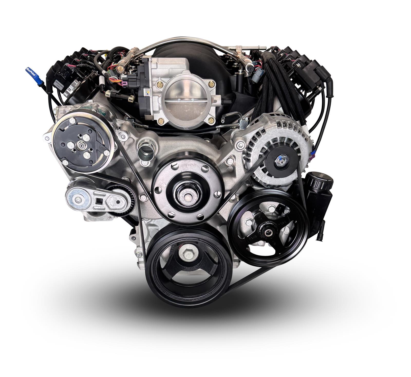 BluePrint Engines Engine and Transmission Combos BLS4273K4L7 427 c.i. LS Builder Series Iron Block Standard Edition, Fuel Injected, 4L65/70E Automatic w/ Black Pulley Kit thumbnail 2