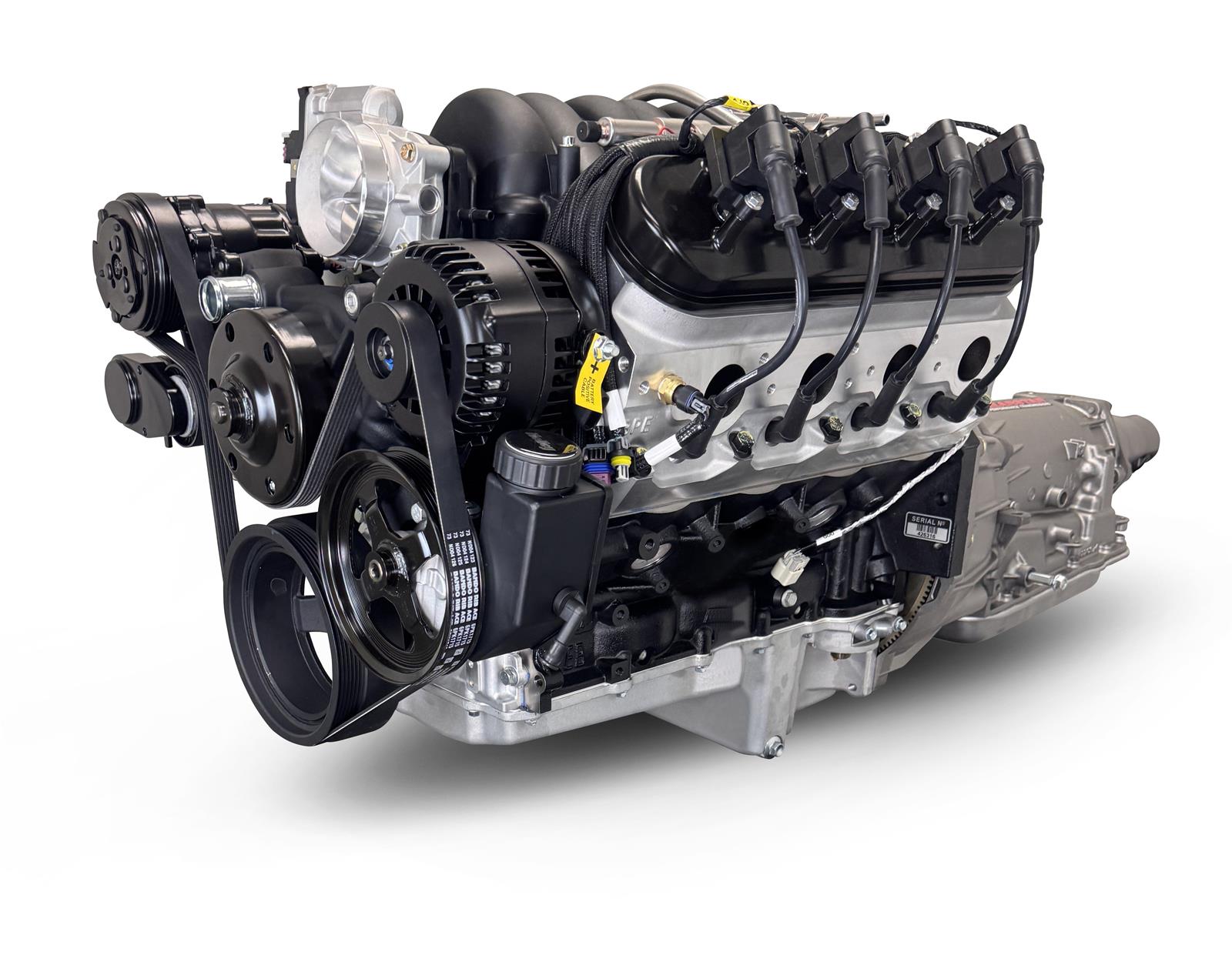 BluePrint Engines Engine and Transmission Combos BLS4273KB4L7 427 c.i. LS Builder Series Iron Block Standard Edition, Fuel Injected, 4L65/70E Automatic w/ Black Pulley Kit thumbnail 4