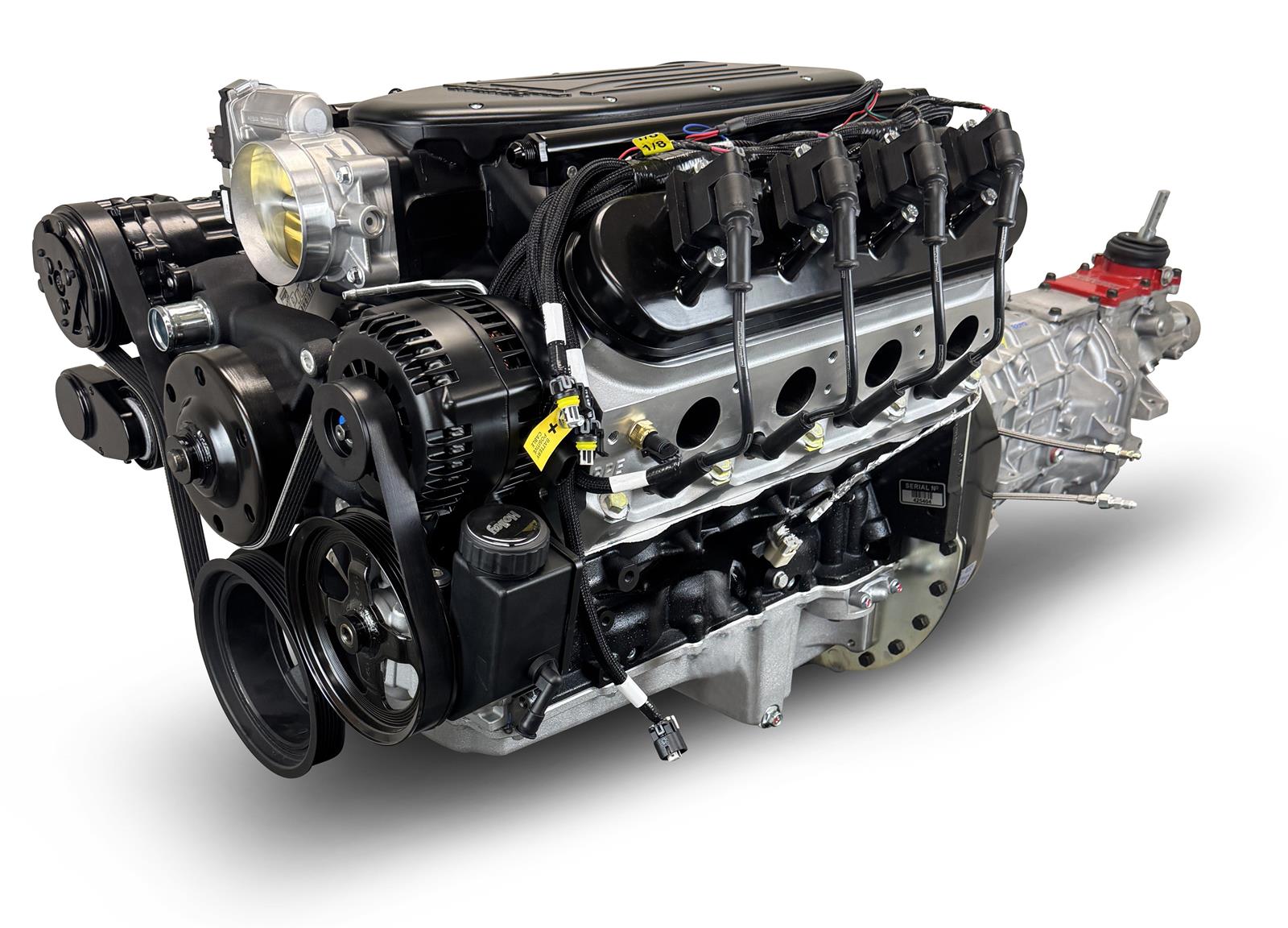 BluePrint Builder Series LS427/585HP Standard Edition EFI Crate Engine and T56 Transmission Combos BLS4278KBT56 427 c.i. LS Iron Block Edition, Fuel Injected, Manual w/ Black Pulley Kit thumbnail 5