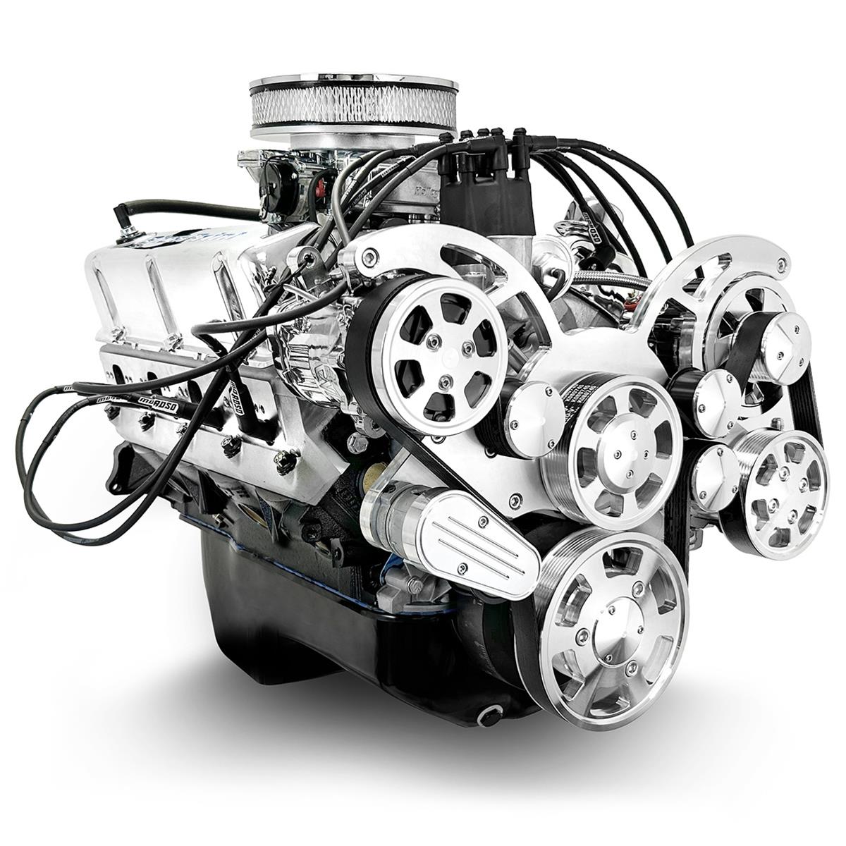 BluePrint Engines Ford 347 C.I.D. 415 HP Dressed Stroker Long Block Crate BP3479RCTCK Engine, Block, 4-bolt Mains, 10.0:1 Compression, 670 cfm Carburetor, Ford, 5.0L Windsor, Each