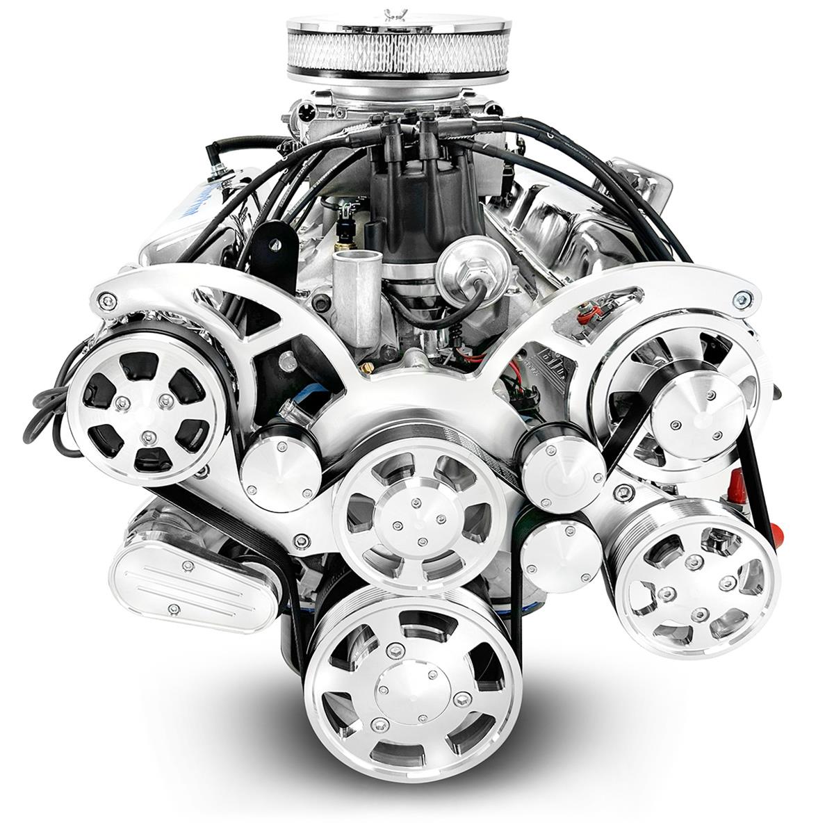 BluePrint Engines Ford 347 C.I.D. 415 HP Dressed Stroker Long Block Crate BP3479RCTFK New BPE standard bore 342, FUEL SYSTEM, PULLEY KIT, REAR SUMP, / FT LBS thumbnail 2