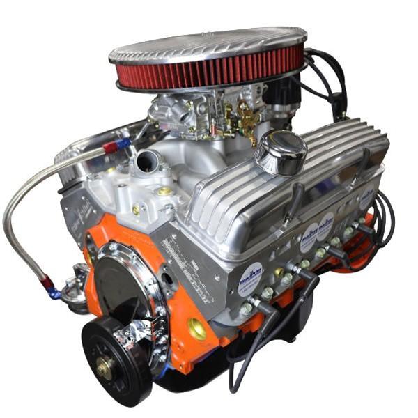 BluePrint Engines BP38318CTCV BluePrint Engines GM 383 C.I.D. 436 HP  Dressed Stroker Long Block Crate Engines | Summit Racing