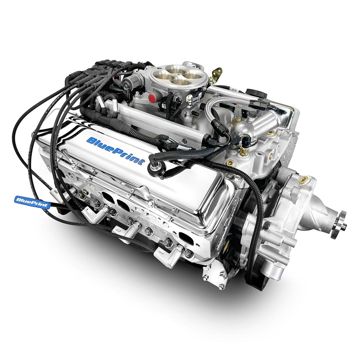 BluePrint Engines GM 383 C.I.D. 436 HP Fully Dressed Stroker Long Block Crate BP38318MPFID Engine c.i. Small style drop in ready Engine dressed longblock w carb. incl. 30 month 50,000 warranty & Dyno Part #: thumbnail 2