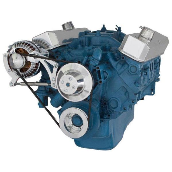 BluePrint Engines Accessory Drive Systems BPP360FDE2 SB MOPAR FRONT ACCESSORY DRIVE, V-BELT W/ ALT, WP, BRACKETS, BOLTS