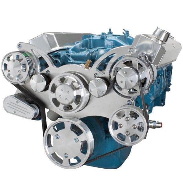 BluePrint Engines Accessory Drive Systems BPP360FDPS4 SB MOPAR FRONT ACCESSORY DRIVE, FULL SERPENTINE W/ ALT, PS, WP, BRACKETS, BOLTS