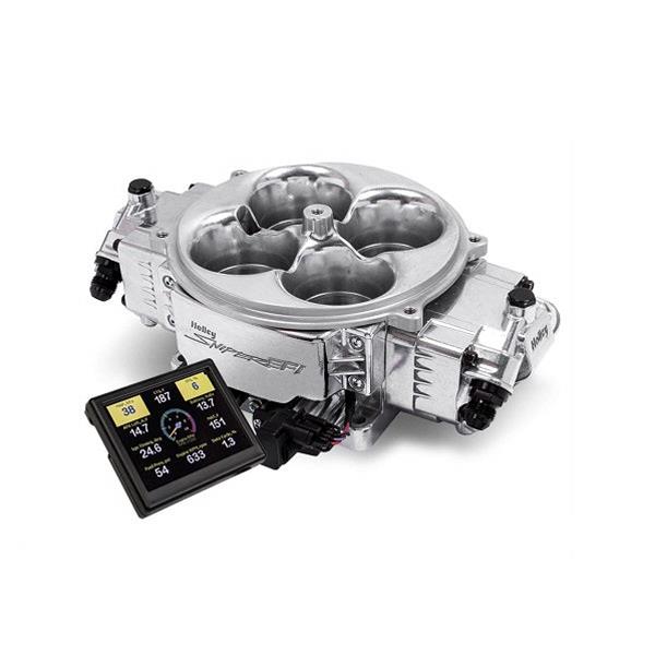 BluePrint Engines Fuel Injection Systems BPP550841 HOLLEY SUPER SNIPER 4500 EFI, SELF TUNING, POWER ADDER, SHINY FINISH