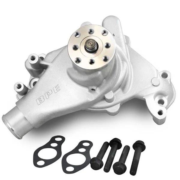 BluePrint Engines Performance Water Pumps BPP67265 Pump, High-Volume, Mechanical, Clockwise Rotation, Aluminum, Satin, Long, Chevy, Each