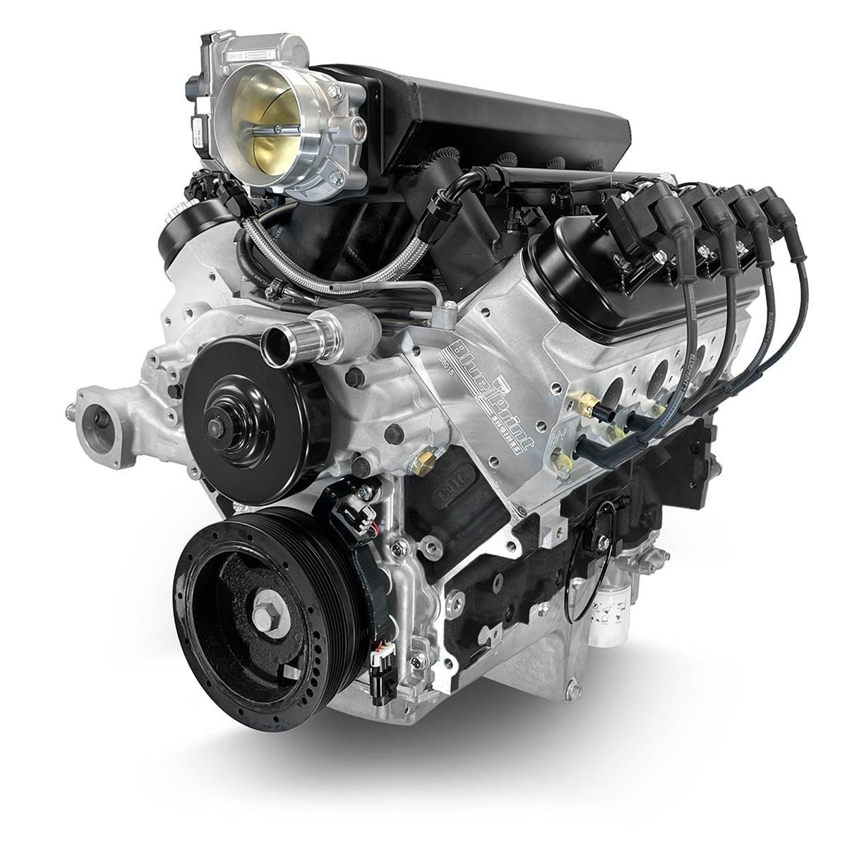 BluePrint Engines Pro Series Chevy LS 376 C.I.D. 530 HP EFI Base Dressed Long Block Crate PSLS3765CTF Engine, Fully Block, GM 546 HP, 469 Ft Lbs Tq, Internal Engine Balance. Harness, ECU, Each thumbnail 2