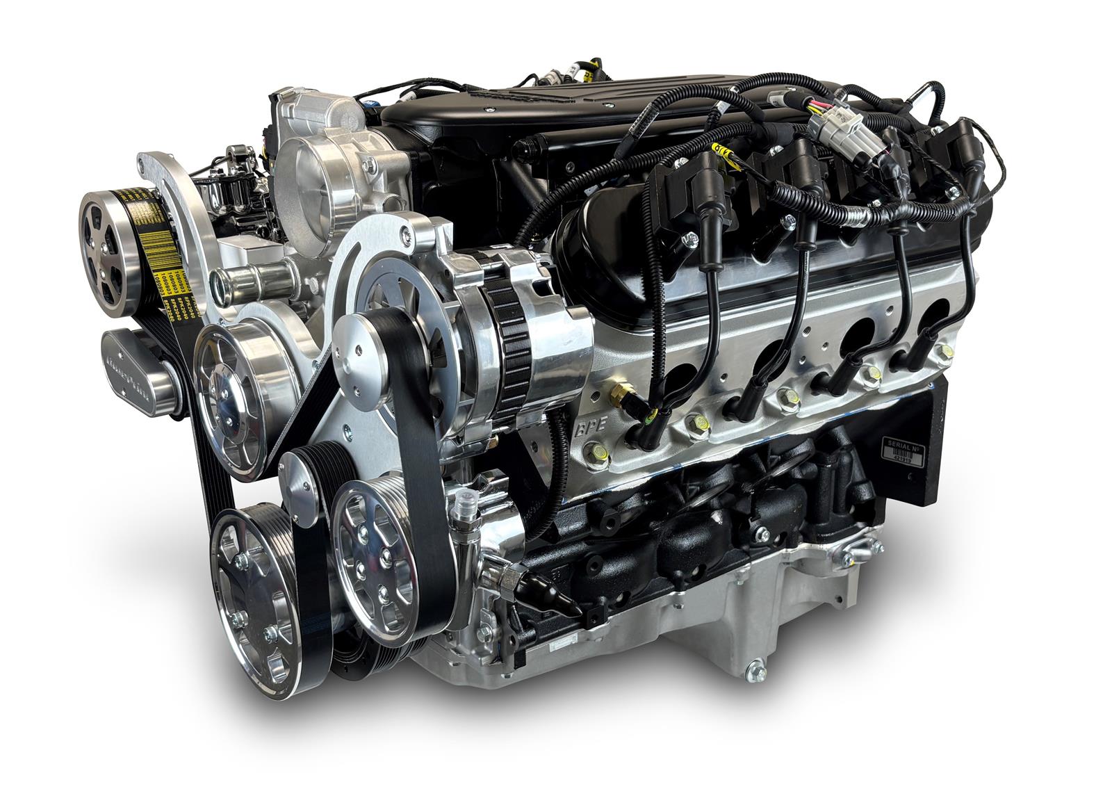 BluePrint Engines Pro Series Chevy 427 C.I.D. 605 HP Dressed Stroker Long Block Crate PSLS4278CTFK Engine, Stroker, GM LS Compatible Engine, Deluxe Dressed, Fuel Injected, with Polished Pulley Kit, Chevy, Each thumbnail 5