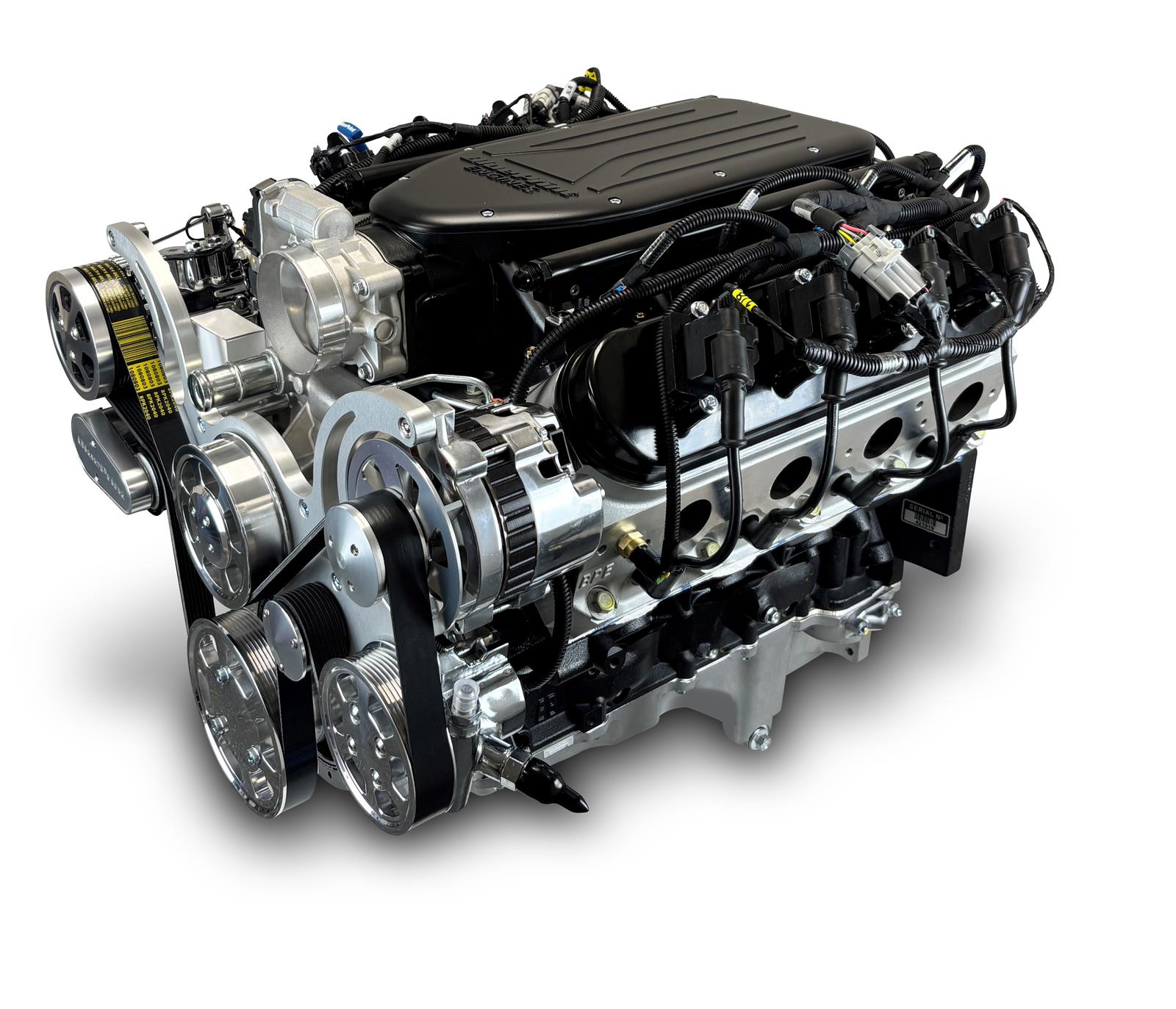 BluePrint Engines Pro Series Chevy 427 C.I.D. 605 HP Dressed Stroker Long Block Crate PSLS4278CTFK Engine, Stroker, GM LS Compatible Engine, Deluxe Dressed, Fuel Injected, with Polished Pulley Kit, Chevy, Each thumbnail 3