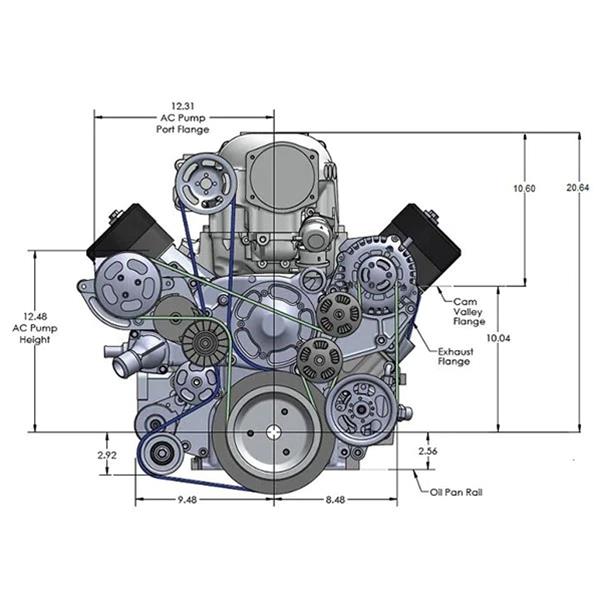 Car Engine Drawing With Dimensions