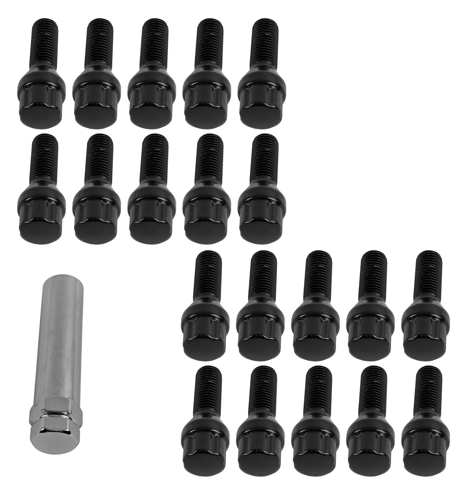 Mr. Lugnut 5745BK5-BLK Mr. Lugnut Spline Drive Lug Bolt