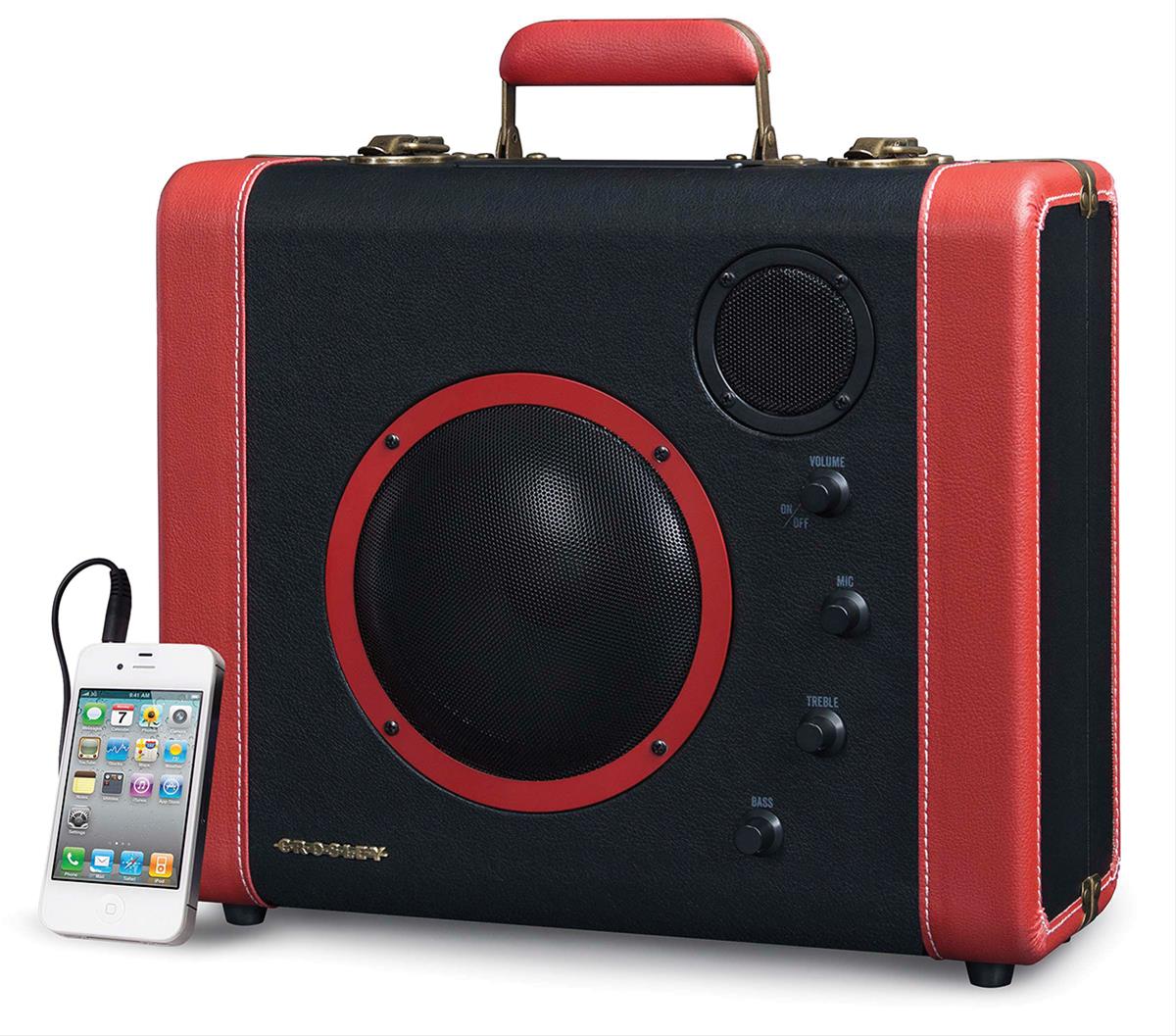 Summit Gifts CR8008A-BK Crosley Soundbomb Portable Speaker