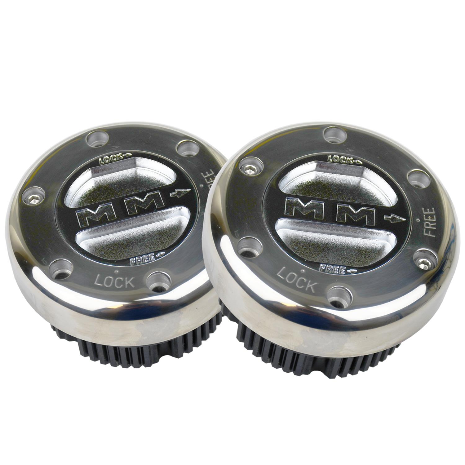 Mile Marker 104 Supreme Manual Locking Hubs – Stainless Steel, Dana 44, Set Of 2 For F-150 Bronco Blazer Cherokee