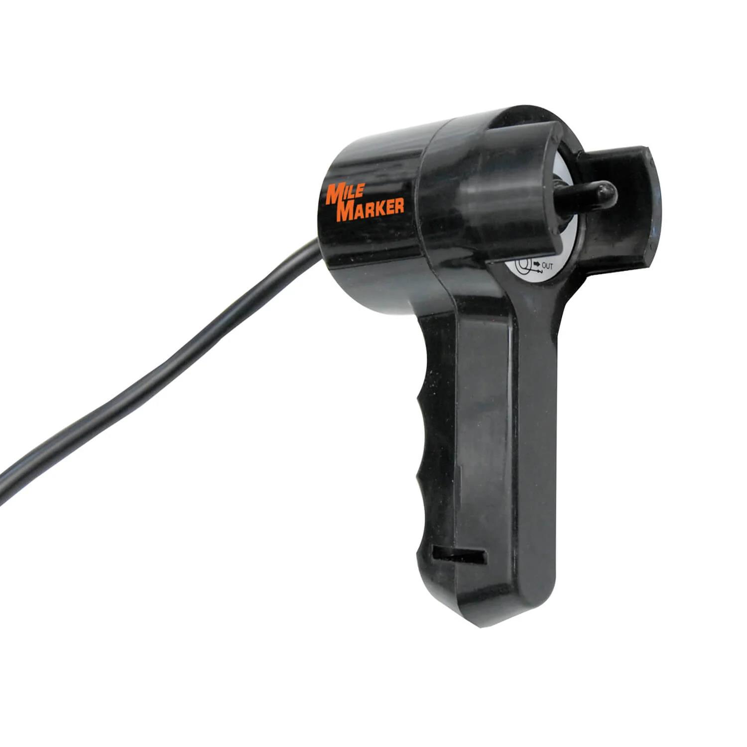 8,000 lbs. Mile Marker ES Electric Winch 77-50141W Winch, ES, Electric, lbs., Roller Fairlead, 12 V, 100 ft. Cable, 12 ft. Hand-held Remote Switch, Each thumbnail 2